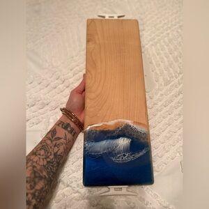 La Marée Art Making Waves Serving Board Size 15 3/4" X 5.5"